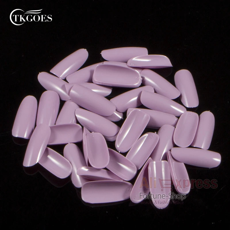 Накладные акриловые ногти Овальный светильник 500 шт.|nail tips|oval nail tipsnail art tips |