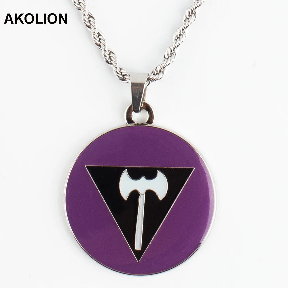 Радуга ожерелье ЛГБТ значок гордость Нагрудный гей Прайд бисексуал булавки