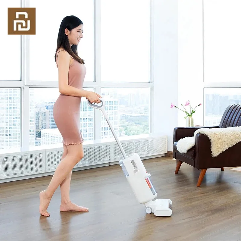 

Youpin SWDK Flying Dog Household Wireless Handheld Floor Cleaner Vacuum Cleaner Self-Cleaning Floor Scrubbing Machine
