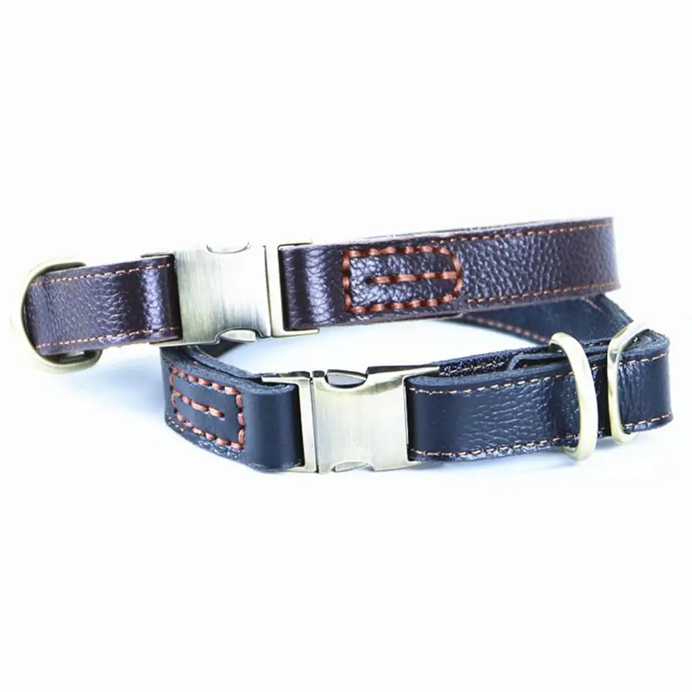 Индивидуальные Ошейники для собак из натуральной кожи ошейник с табличкой