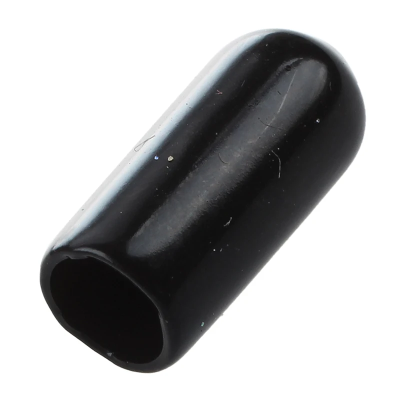 100 шт 6 мм внутренний диаметр круглый наконечник черные ПВХ изолированные