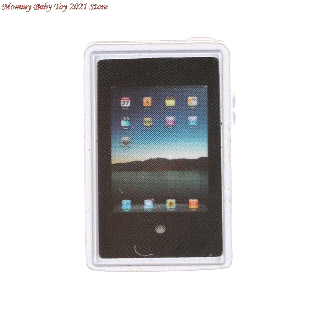 

1/12 Dollhouse Miniature Accessories Mini Computer Model Simulation Tablet PC Toys Doll House Decoration Furniture Toys