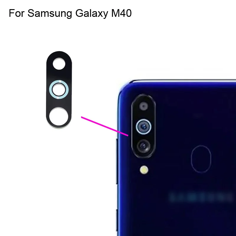 

High quality For Samsung Galaxy M40 Back Rear Camera Glass Lens test good For Samsung Galaxy M 40 Replacement Parts