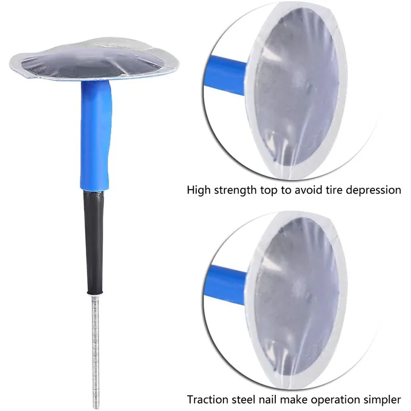 

24Pcs Automotive Tire Repair Plug Patch, Mushroom Patch Rubber Tire Puncture Repair Wired Plug, Tire Repair Tool (9mm)