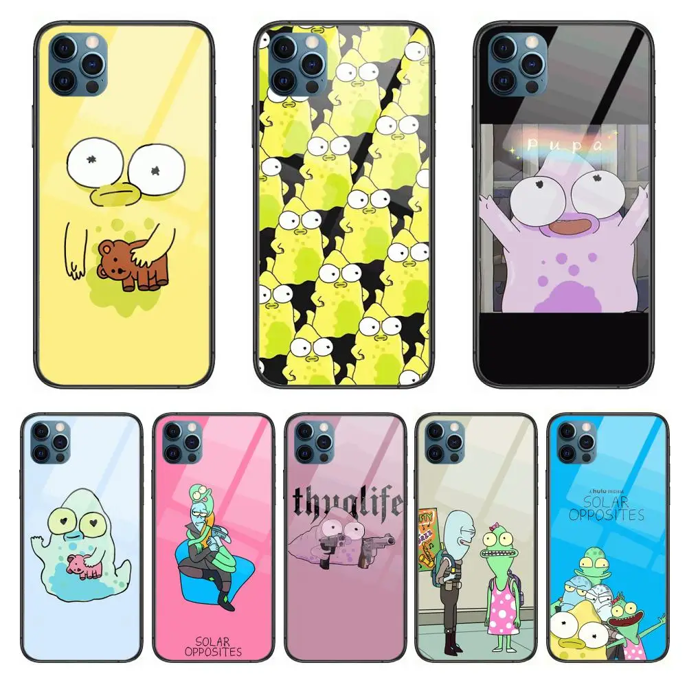 

Anime solar opposites Style Phone Case cover For iphone 12 pro max 11 8 7 6 s XR PLUS X XS SE 2020 mini black cell shell