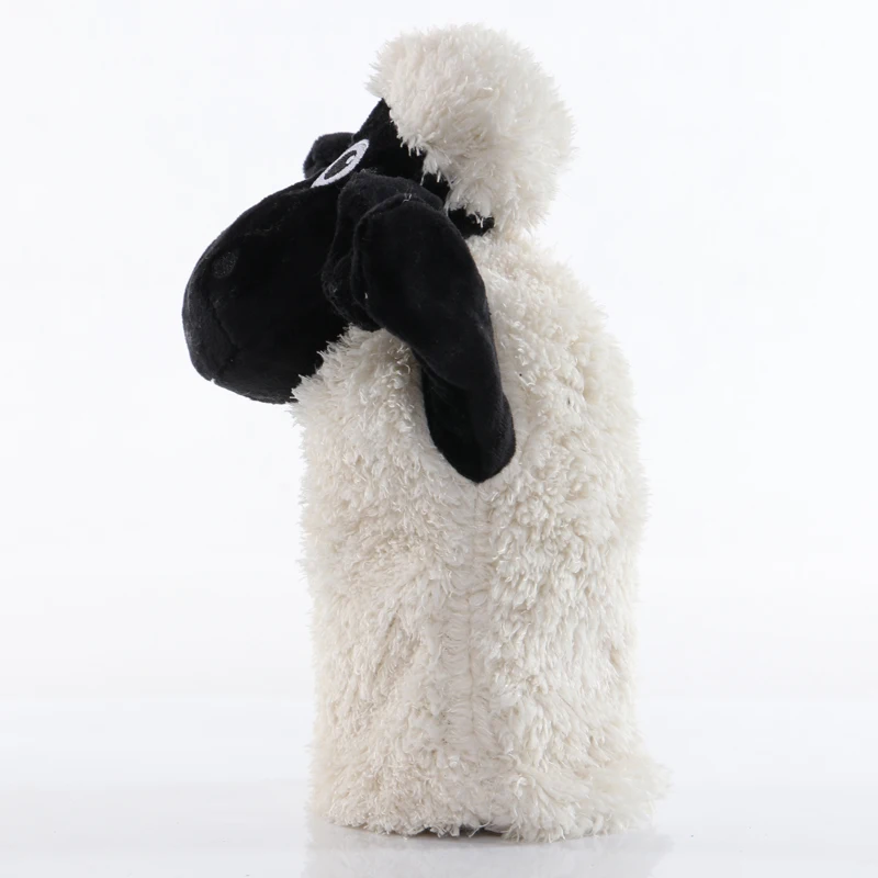 25cm Sheep Hand Puppet Goat Stuffed Animals Plush Toy Baby Educational Puppets Pretend Telling Story Doll Kids Gift - купить по