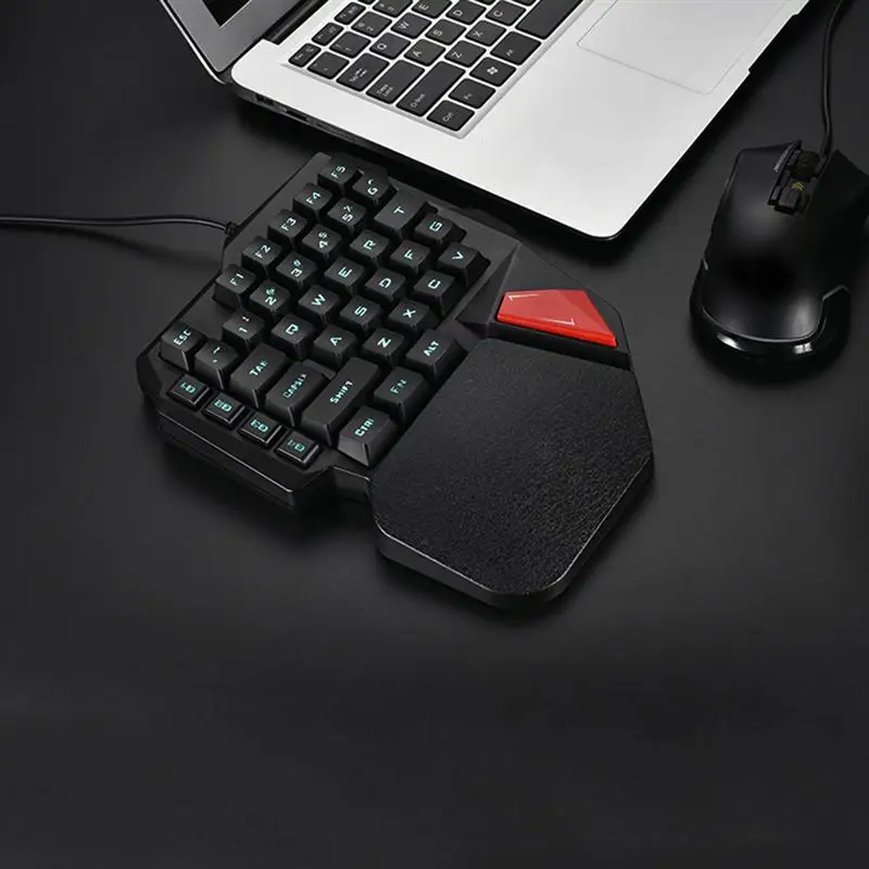 Игровая мембранная клавиатура для одной руки 38 клавиш эргономичная игровая K108 ПК