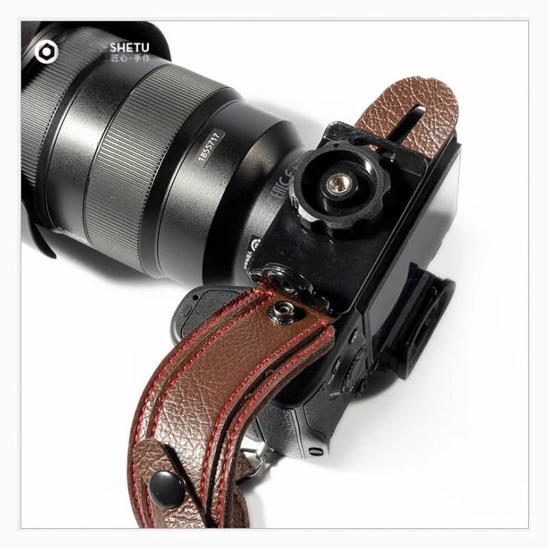 Ремешок ручной работы из микрофибры для камеры кожаный держатель Canon 5diii 6DII 80D 90D