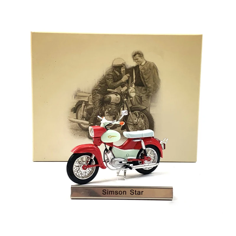 Литая в масштабе 1/24 модель мотоцикла Simson Star автомобили из сплава Классическая