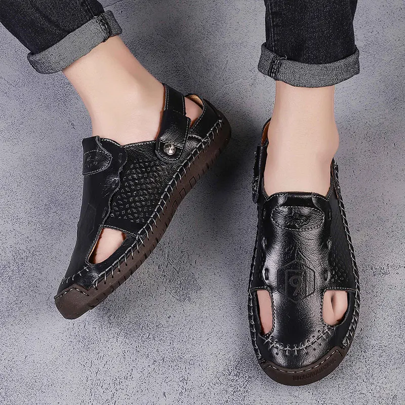

Mens Sandals Comfort Mens Sandals Beach Sandles For Men Summer Sandalias Hombre De Cuero Slip On In Men's Shoes Slippers
