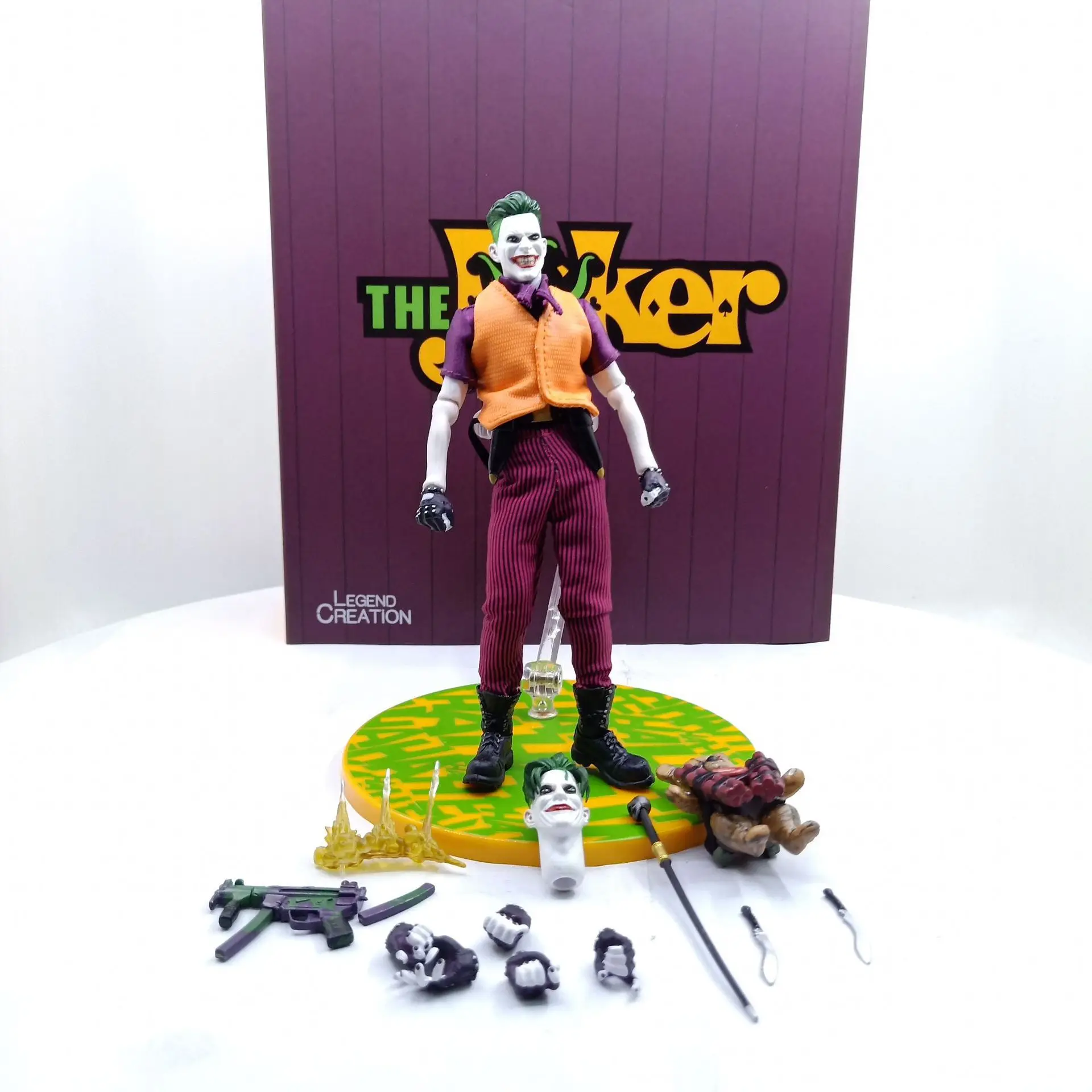 

One:12 Joker Comic ver. MEZCO Articulated PVC Doll Toys Decoration 6 inches