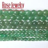 green aventurine jades beads natural stone round loose spacer beads for jewelry making diy bracelets necklaces 4 6 8 10 12mm 15