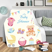 baby shower sherpa blanket 3d printed blanket kids fleece blanket cute warm soft blanket drop shipping 01
