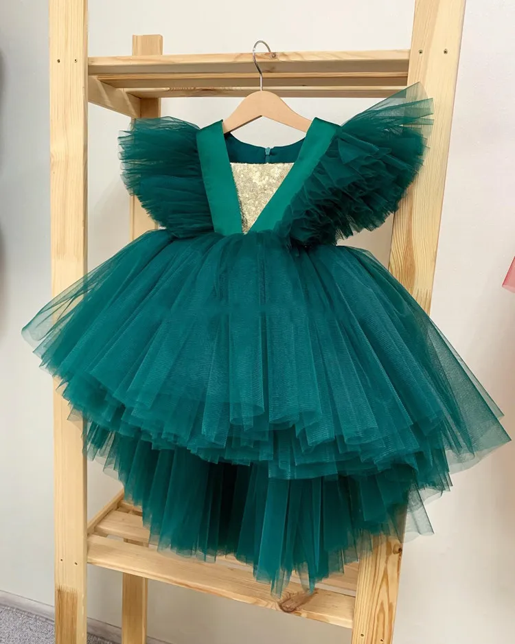 Toddler Baby Girl Dress Puffy Tulle Infant Dress Party Gown Kids Dress Christmas Party Birthday Dress Photography Props 1-14Y