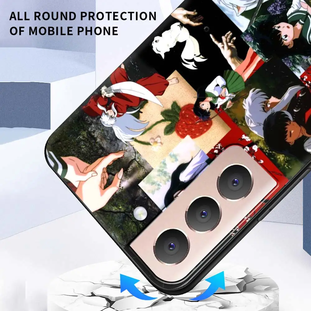 

Silicone Case Coque For Samsung Galaxy S21 Ultra S20 FE 5G S10e S10 S8 S9 S20 Plus S7 Inuyasha Anime Soft Shell Cover Fundas