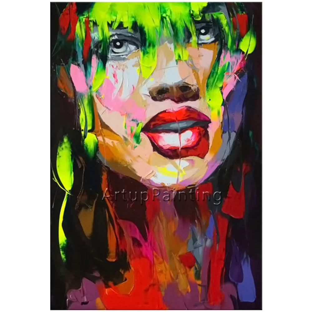 Ручная роспись портрет франшизы нинели масляная живопись настенное искусство