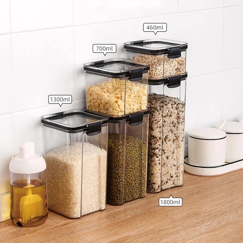 Герметичный герметичный объемный контейнер для продуктов хранения пищевых