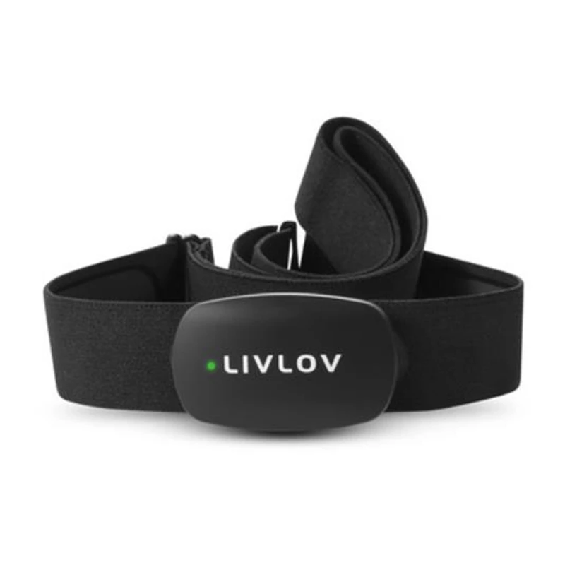 

LIVLOV V6 Heart Rate Monitor Chest Strap,Bluetooth 5.0 ANT+IP67 Waterproof HR Sensor For Polar Wahoo Zwift Strava Garmin