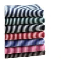 width 66 comfortable simple striped elastic cotton fabric by the half yard for t shirt dress material