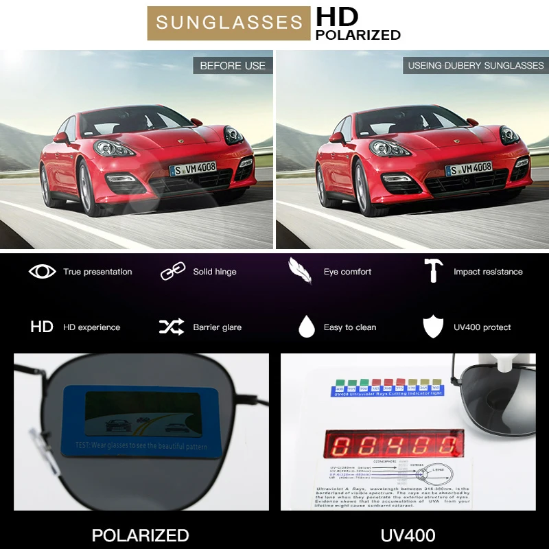 Полароид солнцезащитные очки унисекс квадратные Винтажные Солнцезащитные