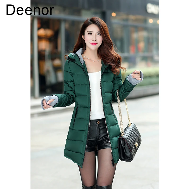 Deenor Women Parka Winter Long Jacket Pultra Light Coat Winter Hooded Oversize Winter Autumn Warm Puffer Jacket Coat Lady Jacket