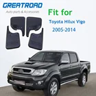 4 шт. Брызговики для Toyota Hilux Vigo 2005-2014 переднее и заднее крыло брызговиков аксессуары