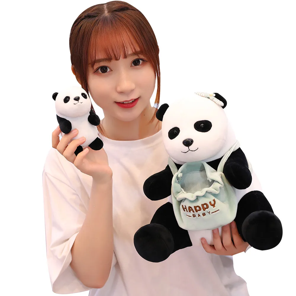 

25cm cute five mother and child stuffed animal toy hedgehog polar bear pango kangaroo home children doll doll pillow birthday gi