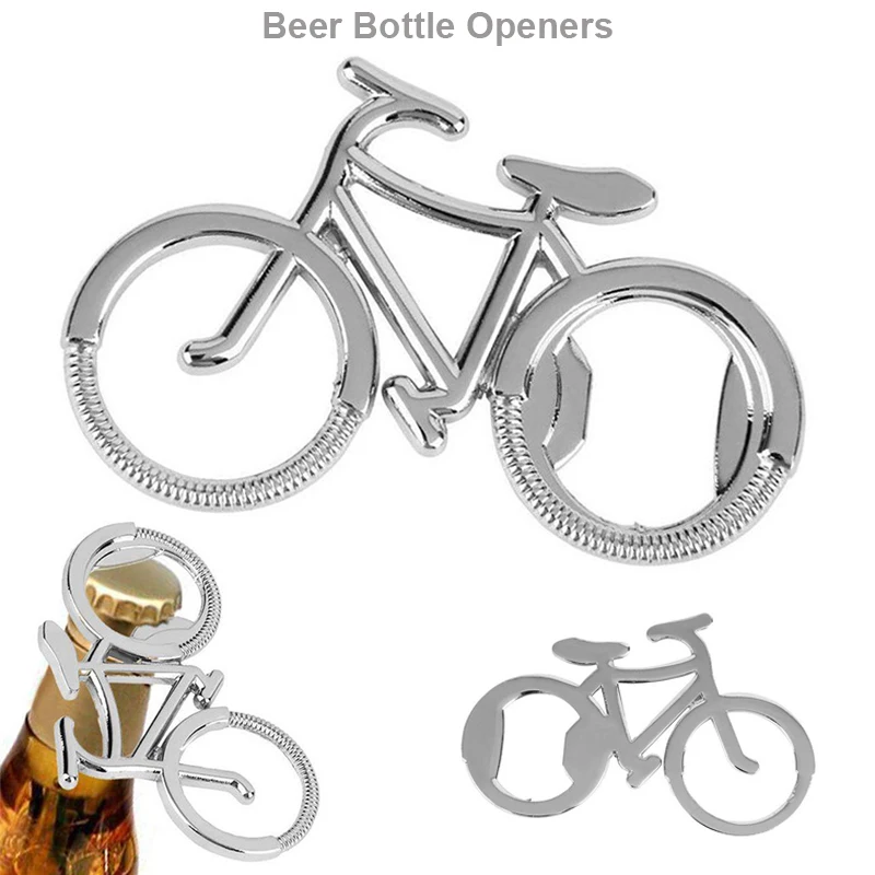 

Metal Beer Bottle Opener Cute Bike Bicycle Keychain Key Rings For Lover Biker Bottle Openers Creative Gift For Cycling