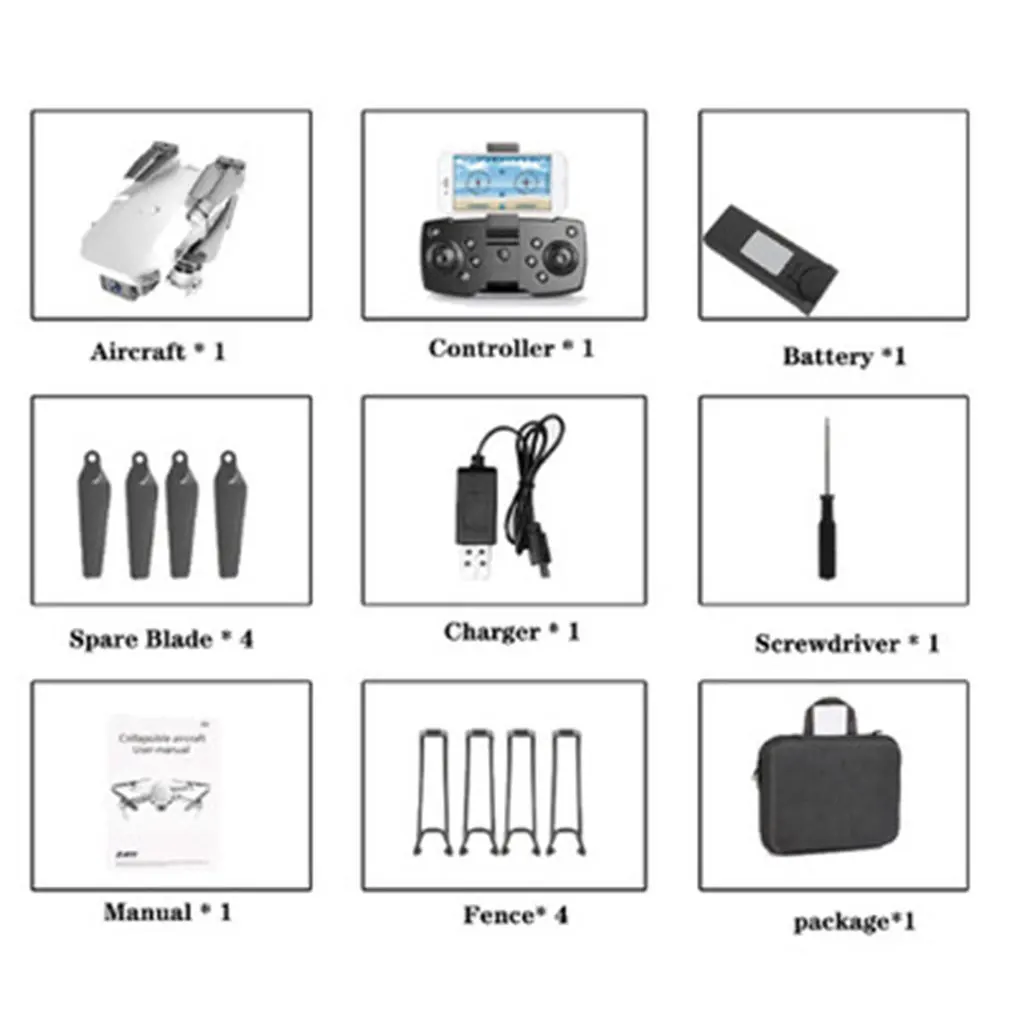 

2021 RC Drone Photograp UAV 4K Profesional Quadrocopter E59 Fixed-Height Folding Unmanned Aerial Vehicle Aerial Quadcopter Toys