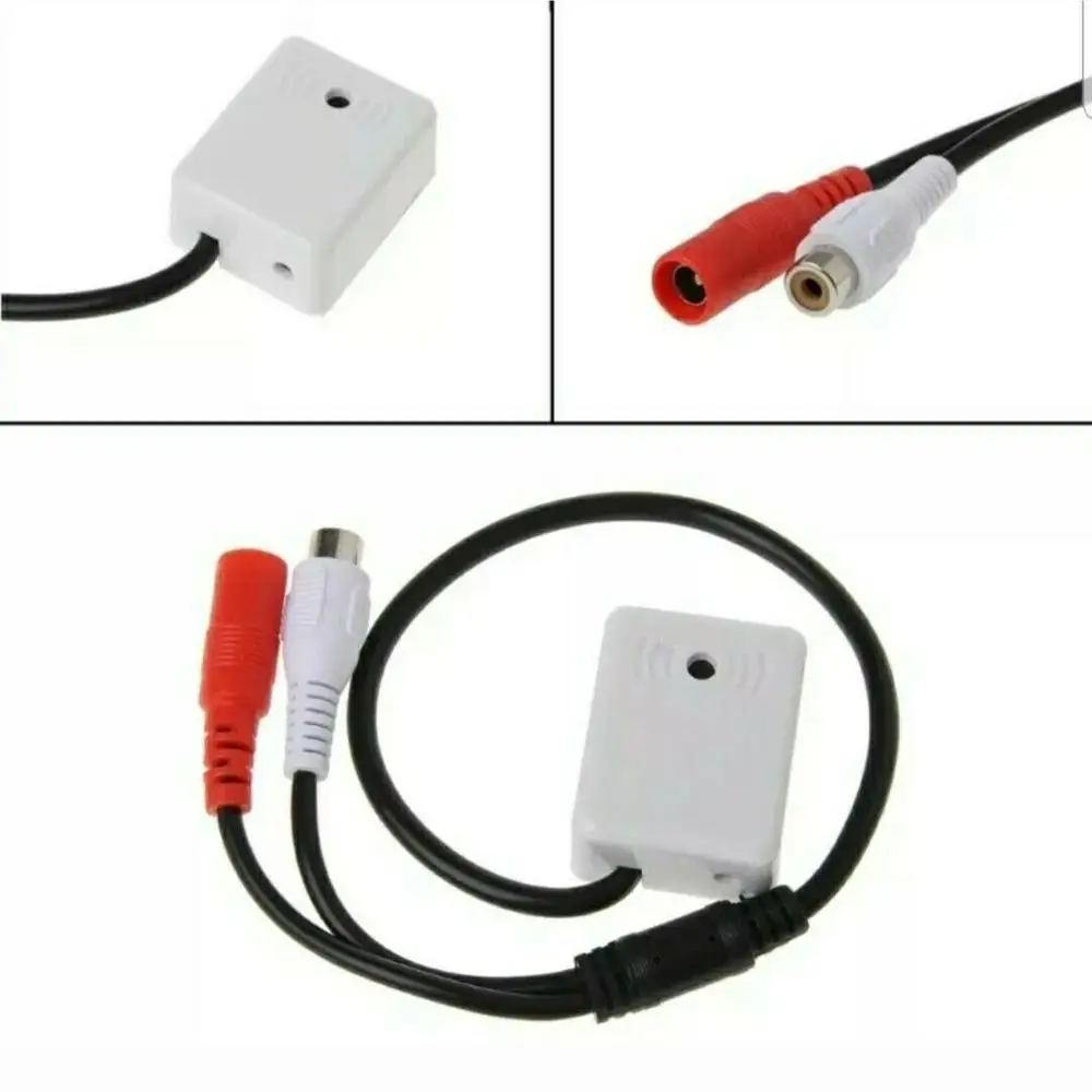 CCTV Камера аудио микрофона RCA постоянного тока высокой чувствительности получить