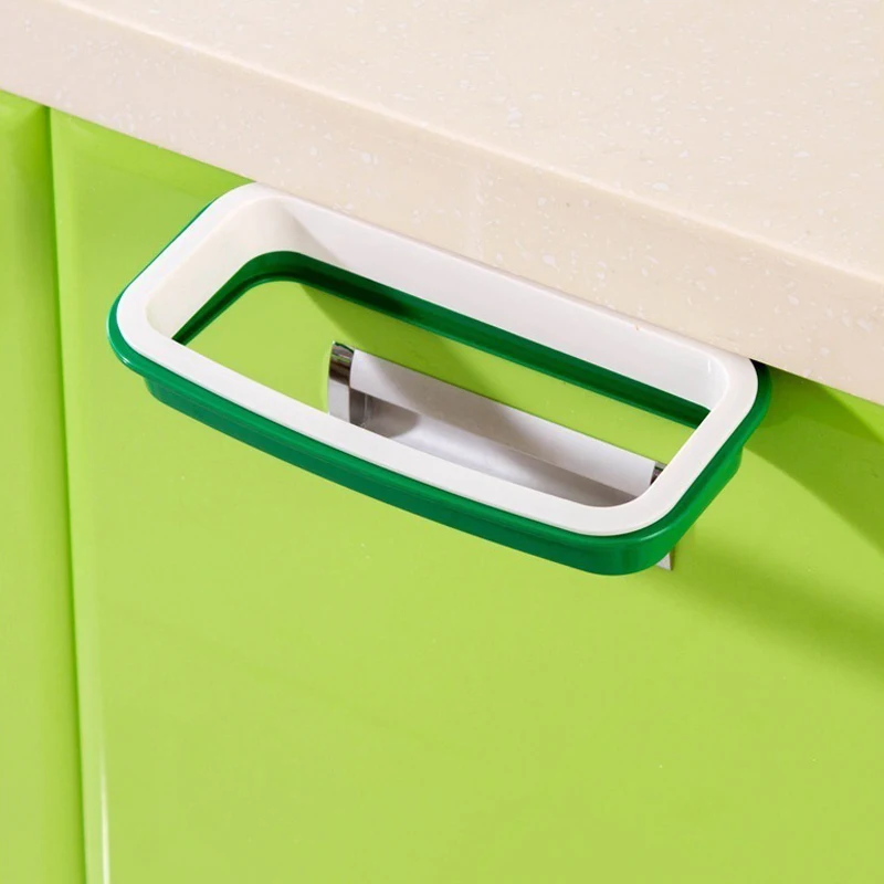 Подставка для мусорного пакета кухонный держатель на дверцу шкафа экономии