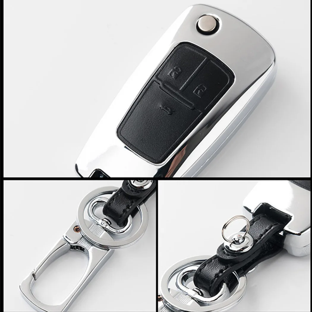 WFMJ цинковый сплав 3 кнопки крышка ключа брелок для 2010 2011 2012 2013 Chevrolet Camaro Cruze Equinox Malibu