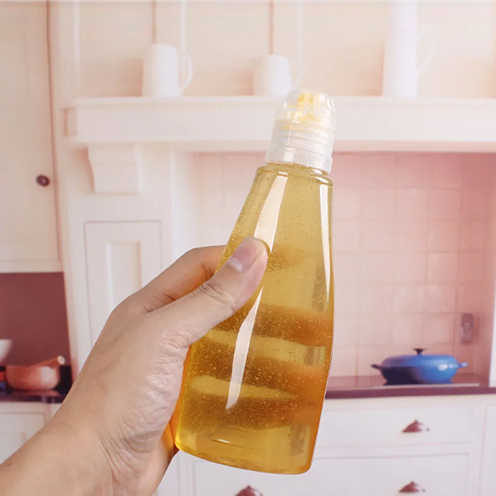 

Squeeze Honey Bottles Reusable Plastic Honey Jars with Cap Salad Dressings Containers Pinic Dispenser Backpacking Kitchen Tools
