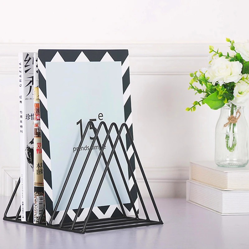 Скандинавский минималистичный креативный Железный треугольник журнал полка для