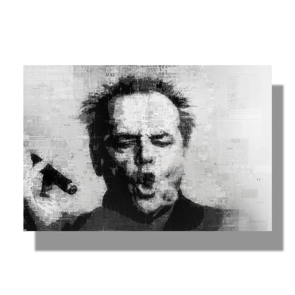 Настенное искусство абстрактная знаменитость Джек Николсон сигара холст