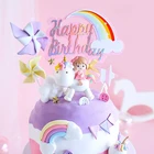 Один год, девочка, единорог, торт, Топпер, девочка, 1-й день рождения, торт, Декор, единорог, день рождения, кекс, дети, день рождения, вечеринка, торт, Топпер