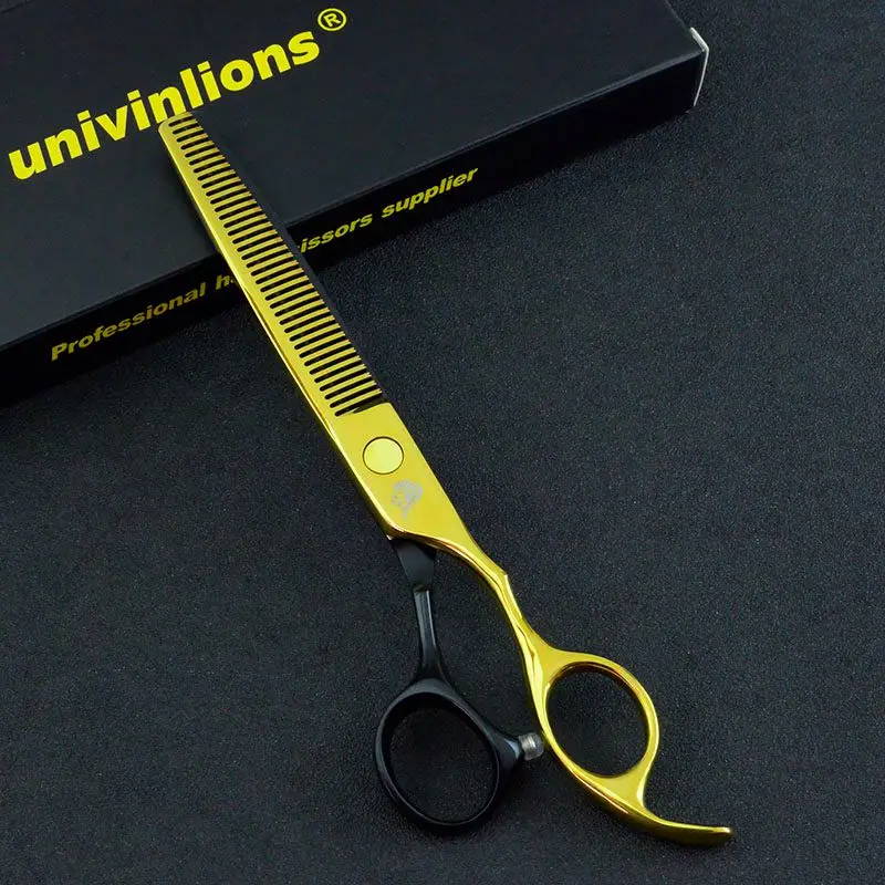 " univinlions черные Профессиональные ножницы для домашних животных, ножницы для стрижки собак, кошек, tesoura, ножницы для стрижки домашних животных, набор ножниц, Набор японских высококачественных ножниц