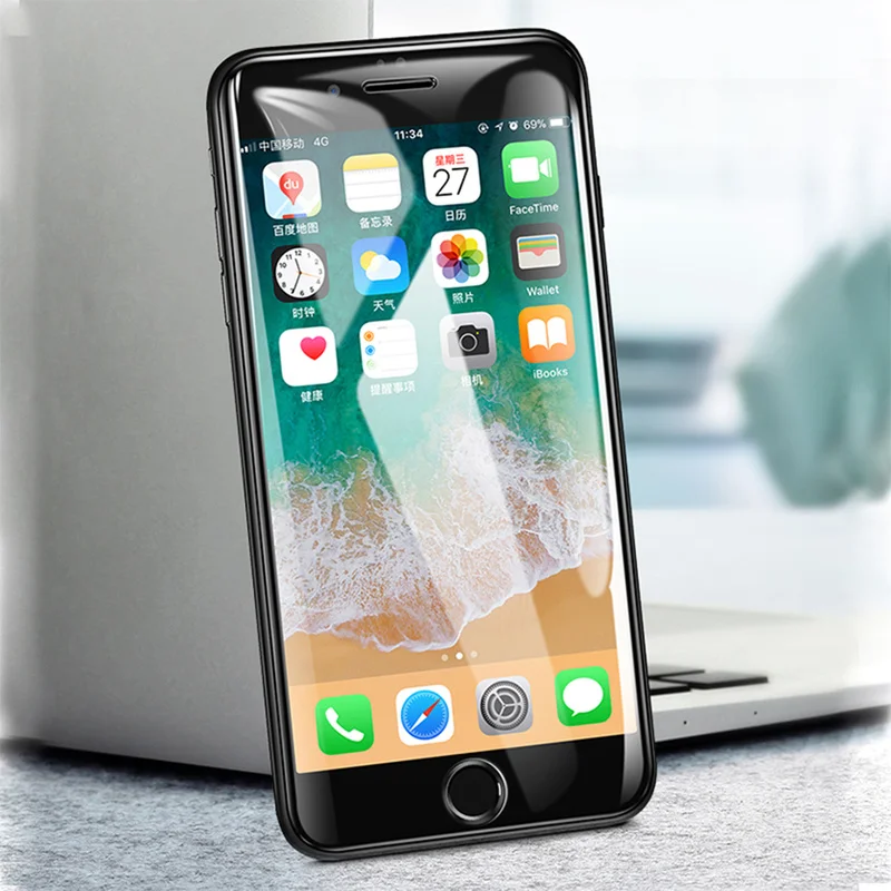 6D изогнутая защитная пленка из закаленного стекла для iPhone Xs Max Xr X стеклянная с
