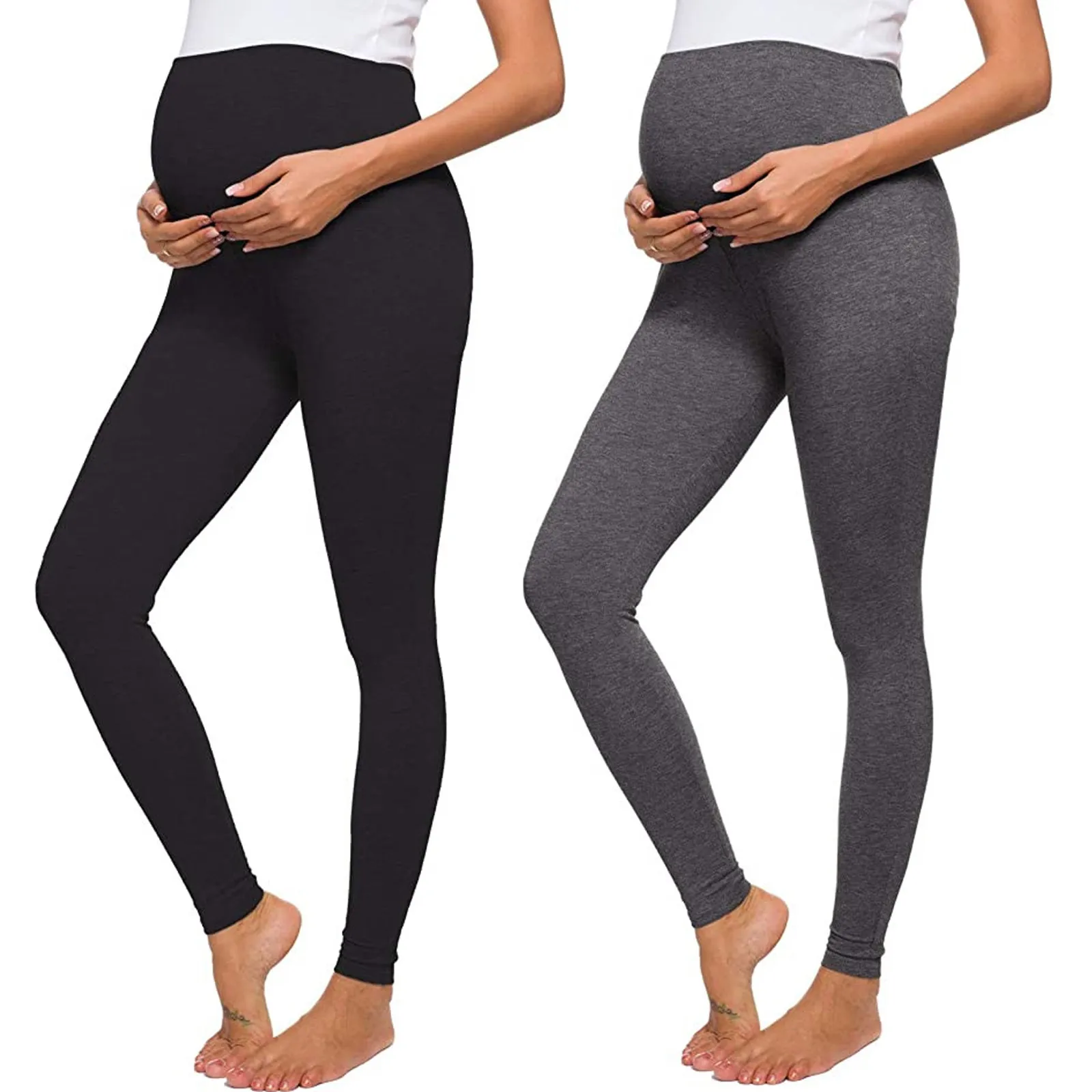 

Women's Pants Solid Color Maternity Leggings Sports and Leisure Leggings Maternity Pants Sports Leggings 40*