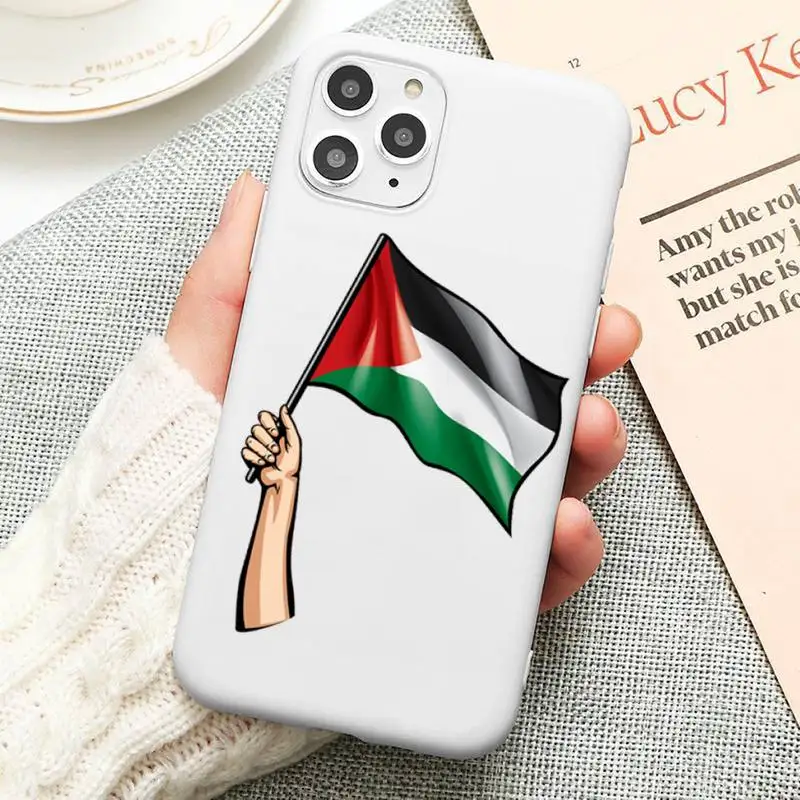 

Free palestine Phone Case Candy Color for iPhone 6 6S 7 8 11 12 XS X SE 2020 XR mini pro Plus MAX funda