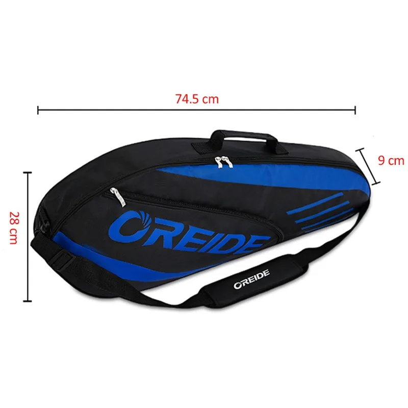 

Waterproof Badminton Racket Bag For 3-6 Rackets Single Shoulder Lightweight Portable Tennis Backpack Sports Equipment Men Adults