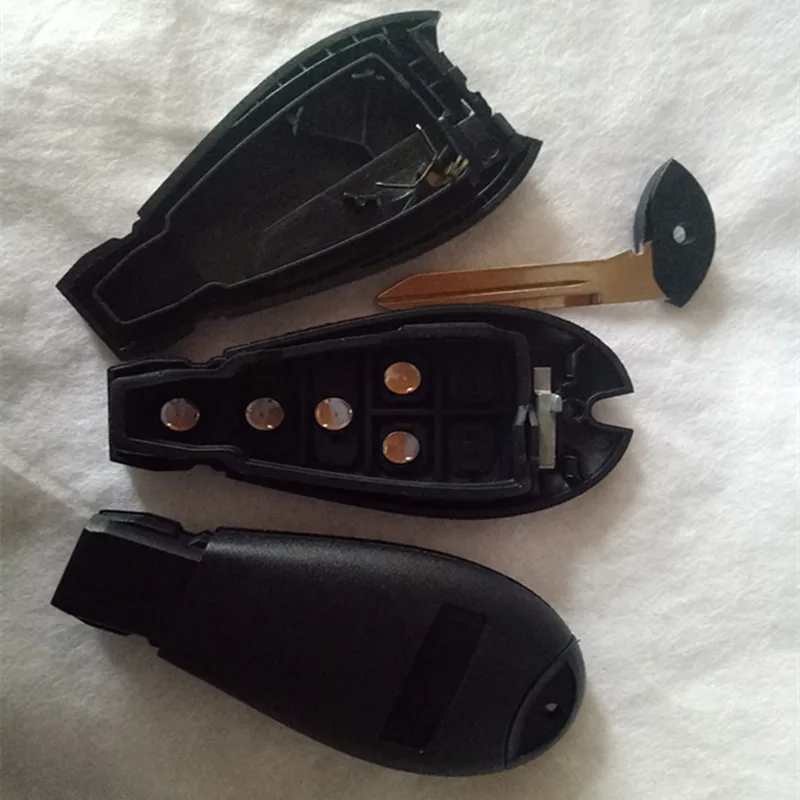 

DAKATU With LOGO 4+1 5 Button Remote Smart Key Shell For Chrysler Jeep Dodge Grand Journey Replacement Remote car key case