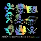 Красивые пиратские автомобильные наклейки для грузовика окна бампер авто Suv для двери, ноутбука каяк виниловые наклейки
