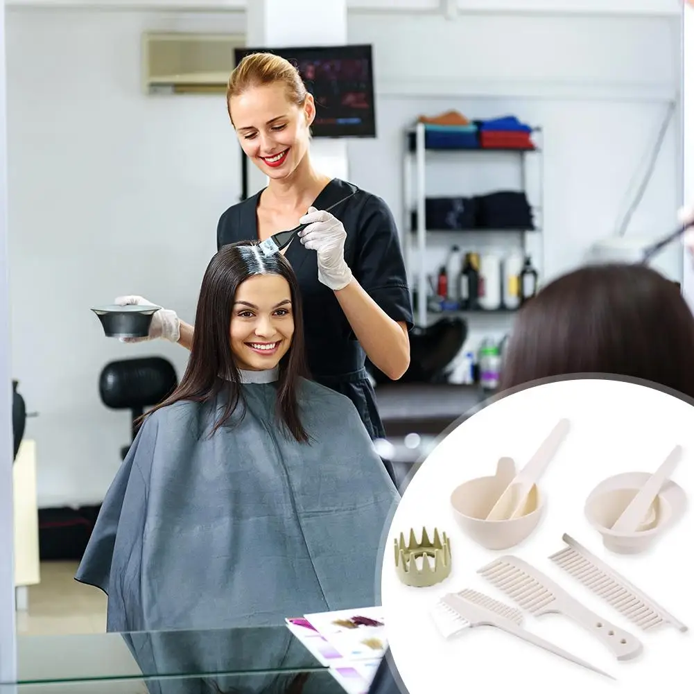 8pcs волос Цвет ing комплекты профессиональный салон помешивая чаши краска для