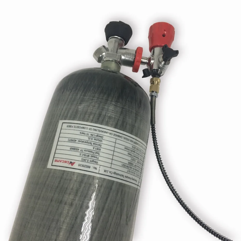 AC109101 Acecare 9L CE 4500Psi страйкбол гранулы пистолет PCP углеродное волокно цилиндр пневматическая винтовка Co2 пистолет с клапаном и АЗС