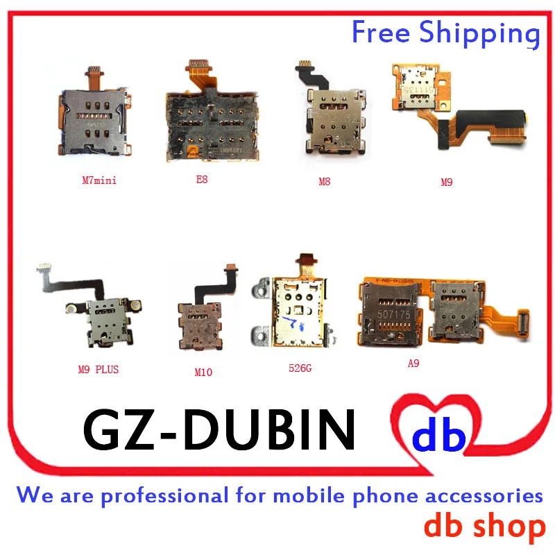 Держатель для Sim карты Micro SD HTC Desire 526 526G M7 MINI M8 E8 M9 PLUS M9PLUS M10 A9|flex cable|slot micro sdcable flex |