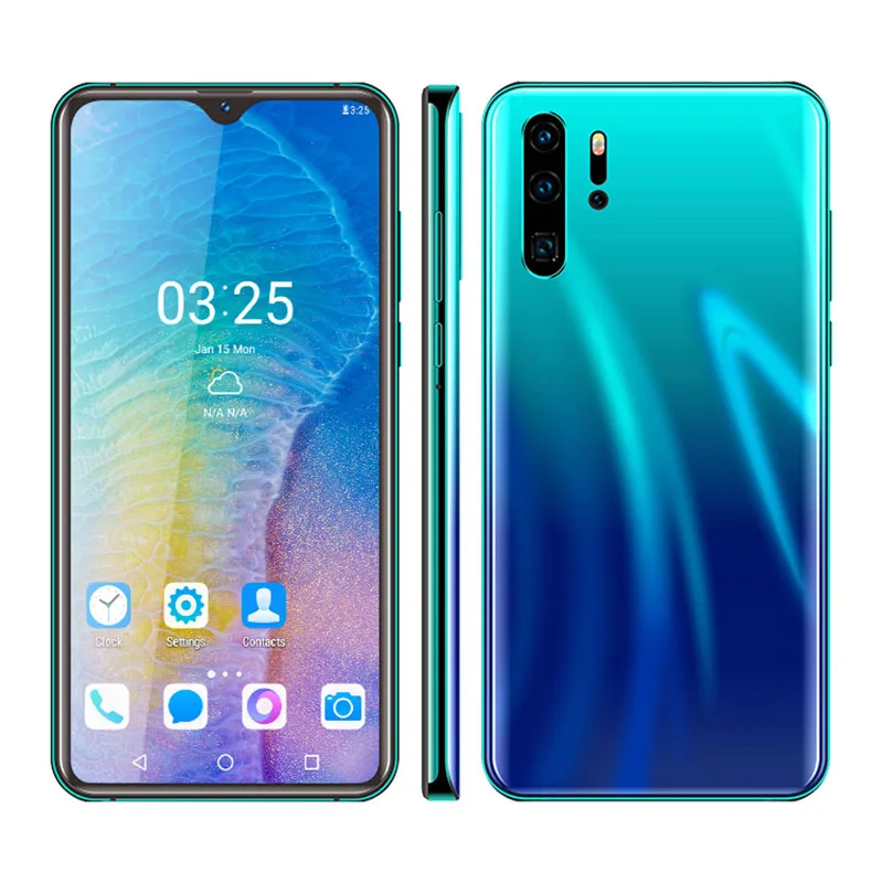 Смартфон UNIWA P30 Pro 4G 4 ядра Android 6 0 две SIM-карты 26 дюйма Waterdrop полный экран 3000 мАч