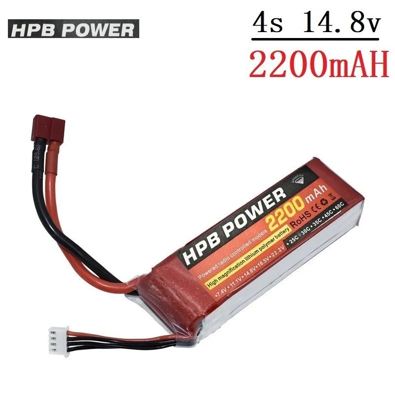 

HPB 4s 2200 мА/ч, 14,8 v Перезаряжаемые Bettary для Ду вертолётом и самолет 4s батареи Rc Игрушки Роботы 14,8 v литий-полимерный аккумулятор