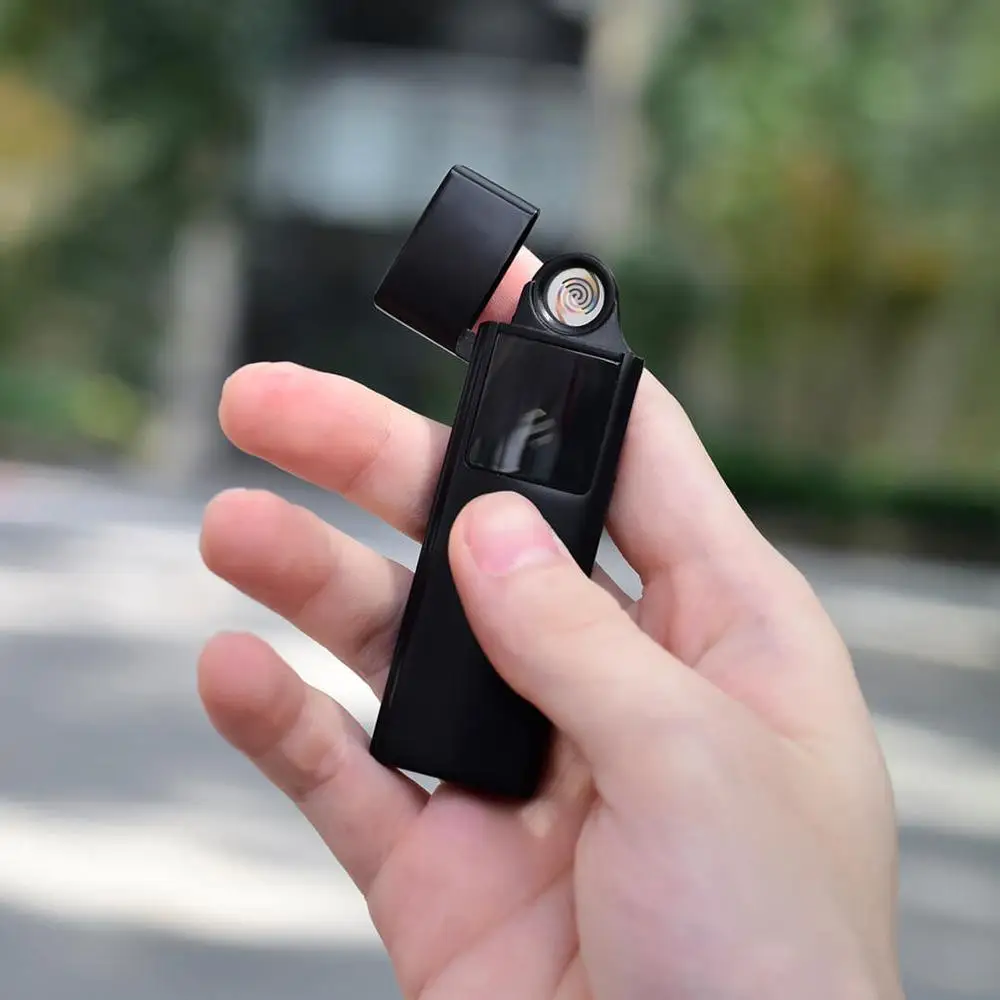 YouPin Beebest металлическая Электронная Зажигалка USB перезаряжаемая с сенсорным