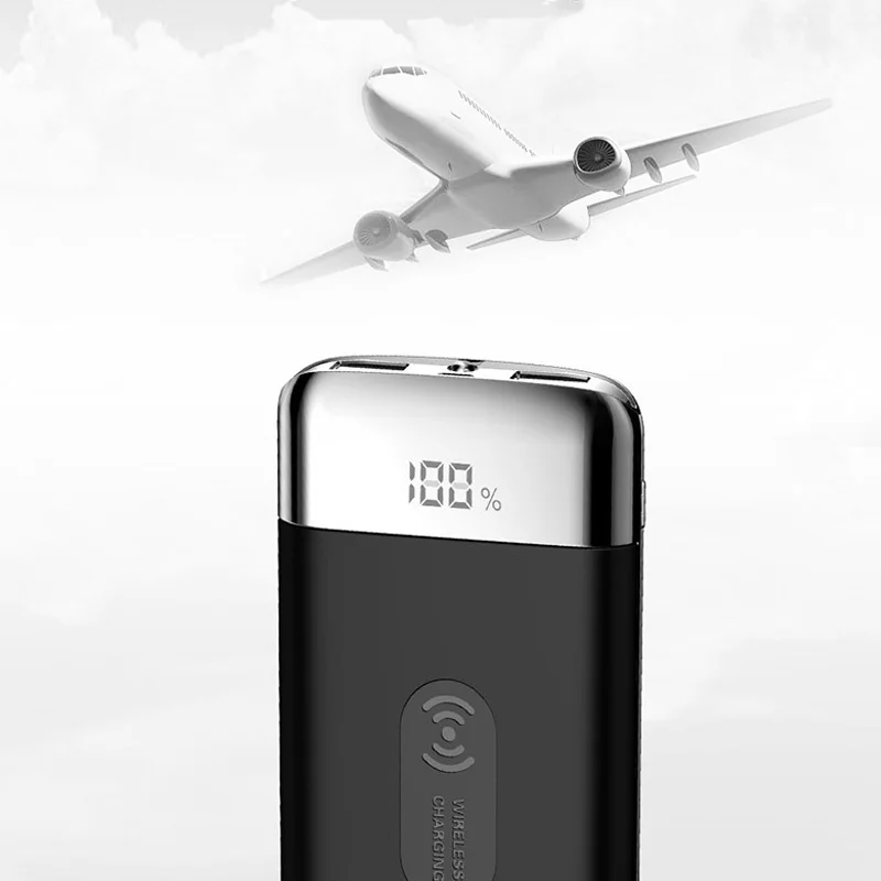 Внешний аккумулятор 20000 мА/ч, двойной usb type C, внешний аккумулятор, светодиодный дисплей, быстрое портативное зарядное устройство для телефонов Xiaomi huawei